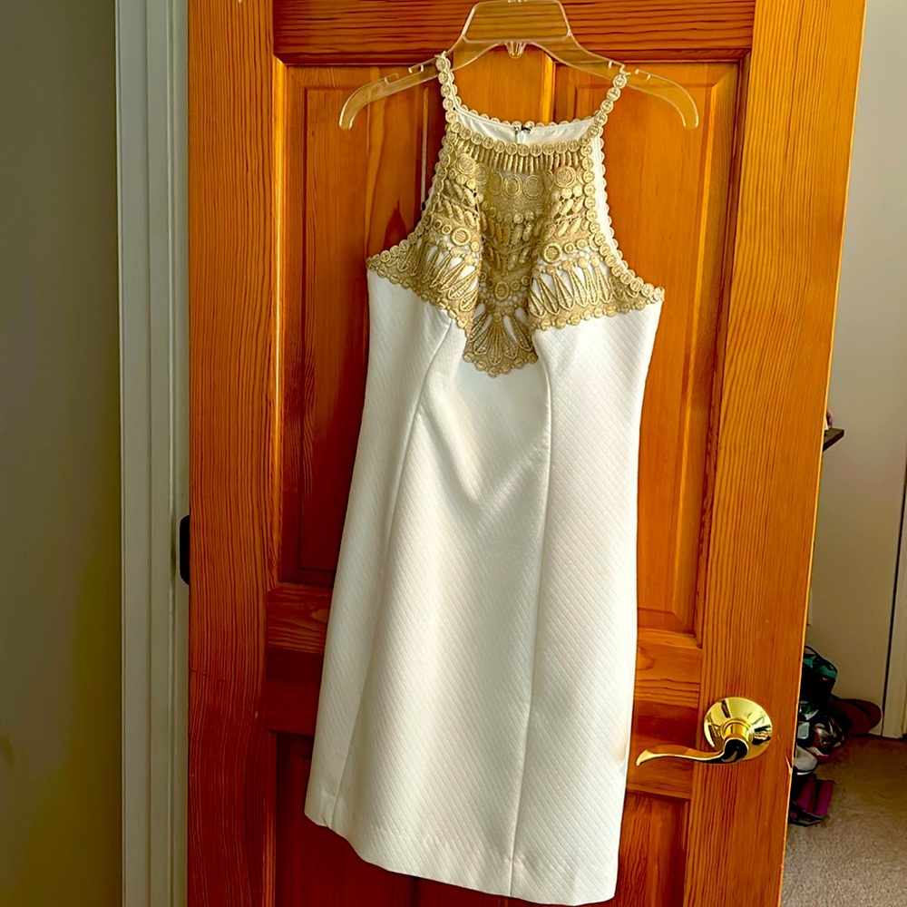 Lilly Pulitzer Gold Strap Dress